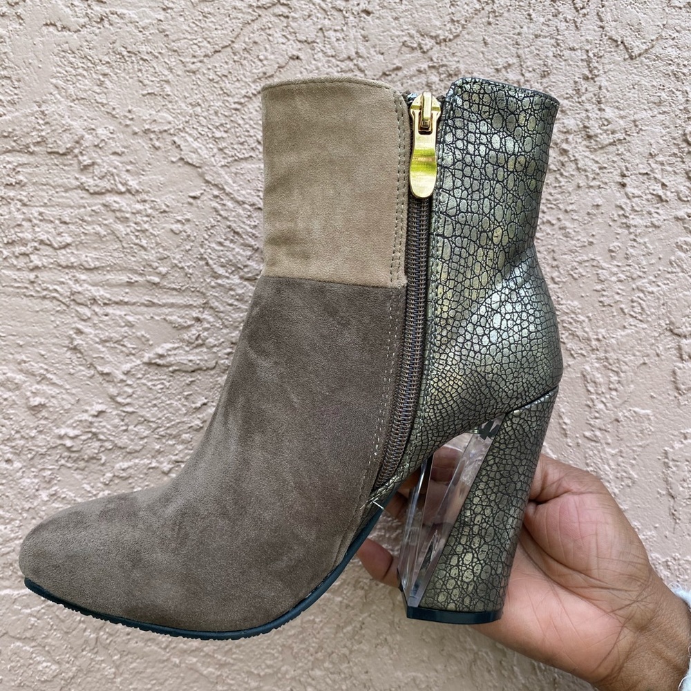 Patchwork Ankle Boots